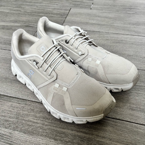 On Cloud 6 Sneakers Pearl/white Sz 9 - Picture 3 of 8